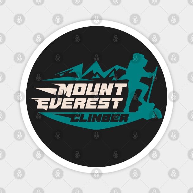 Mount Everest Climber Magnet by SpaceWiz95